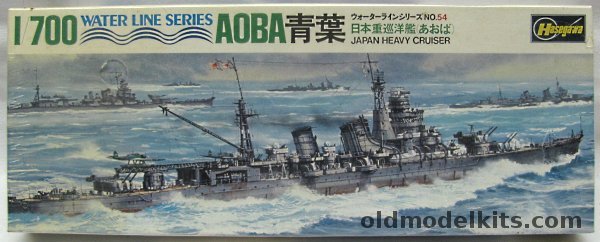 Hasegawa 1/700 IJN Aoba Heavy Cruiser, WLC054 plastic model kit